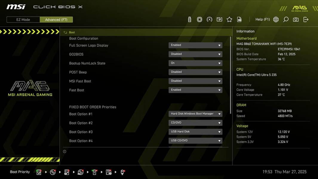 MSI MAG B860 TOMAHAWK WIFI-5